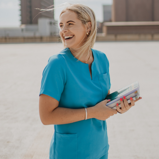 Scrub Top | Blue