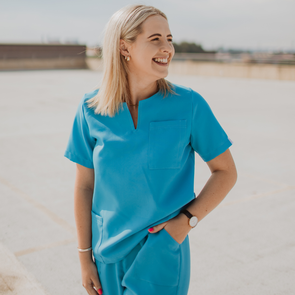 Scrub Top | Blue