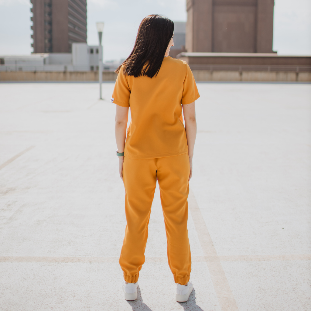 Scrub Top | Mustard